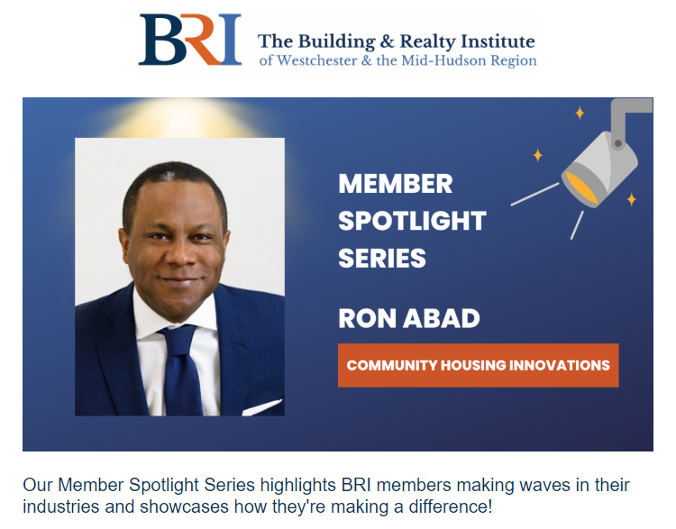 BRI Member Spotlight Series: Ron’s Abad Journey to Becoming a Powerful Voice in the Housing Community